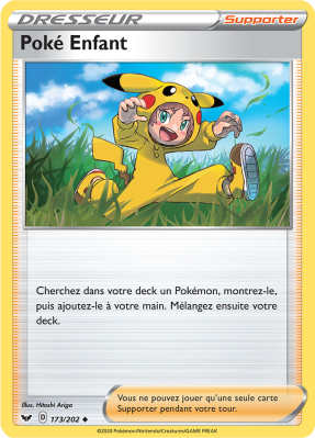 Carte Pokémon Poké Enfant 173/202 Peu commune Épée et Bouclier (JCC)