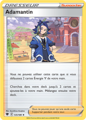 Carte Pokémon Adamantin 135/189 Peu commune Astres Radieux