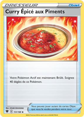 Carte Pokémon Curry Épicé aux Piments 151/189 Peu commune Astres Radieux