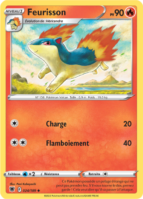 Carte Pokémon Feurisson 024/189 Peu commune Astres Radieux