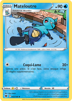 Carte Pokémon Mateloutre 042/189 Peu commune Astres Radieux