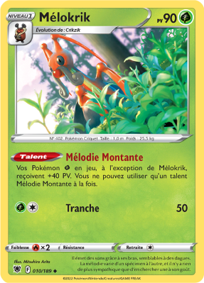 Carte Pokémon Mélokrik 010/189 Peu commune Astres Radieux