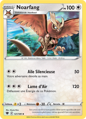 Carte Pokémon Noarfang 121/189 Peu commune Astres Radieux