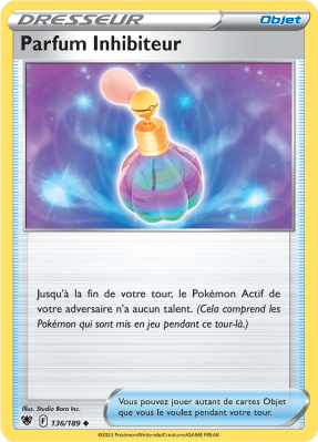 Carte Pokémon Parfum Inhibiteur 136/189 Peu commune Astres Radieux