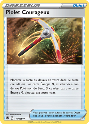 Carte Pokémon Piolet Courageux 145/189 Peu commune Astres Radieux