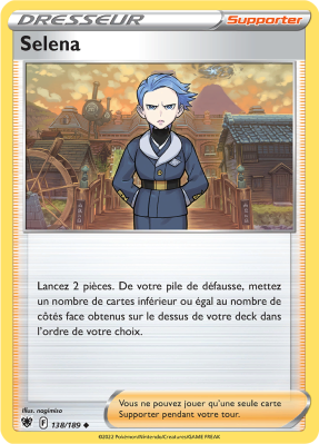 Carte Pokémon Selena 138/189 Peu commune Astres Radieux