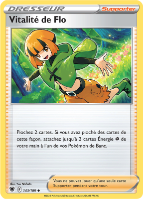Carte Pokémon Vitalité de Flo 143/189 Peu commune Astres Radieux