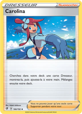 Carte Pokémon Carolina 166/192 Peu commune Clash des Rebelles