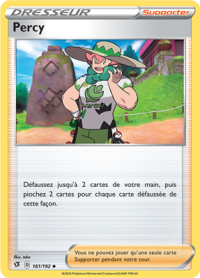 Carte Pokémon Percy 161/192 Peu commune Clash des Rebelles
