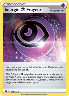 Carte Pokémon Énergie Psy Frayeur 172/192 Peu commune Clash des Rebelles