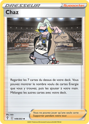 Carte Pokémon Chaz 149/203 Peu commune Évolution Céleste