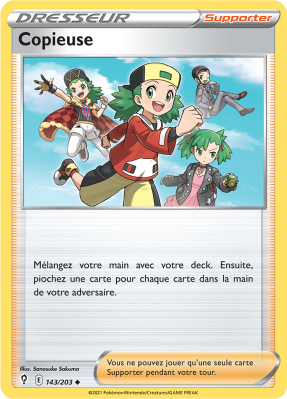 Carte Pokémon Copieuse 143/203 Peu commune Évolution Céleste