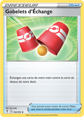 Carte Pokémon Gobelets d'Échange 162/203 Peu commune Évolution Céleste