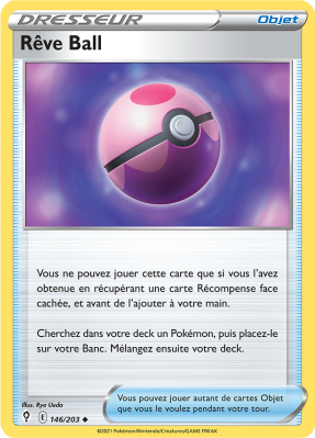 Carte Pokémon Rêve Ball 146/203 Peu commune Évolution Céleste