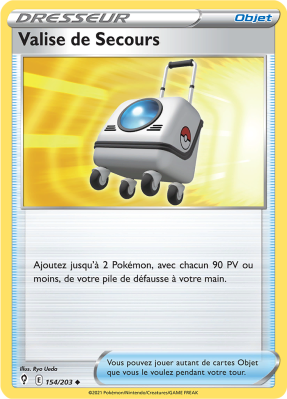 Carte Pokémon Valise de Secours 154/203 Peu commune Évolution Céleste