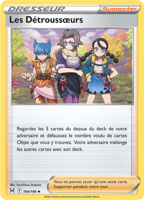 Carte Pokémon Les Détroussœurs 164/196 Peu commune Origine Perdue