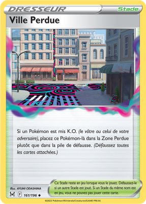 Carte Pokémon Ville Perdue 161/196 Peu commune Origine Perdue