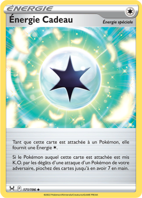 Carte Pokémon Énergie Cadeau 171/196 Peu commune Origine Perdue