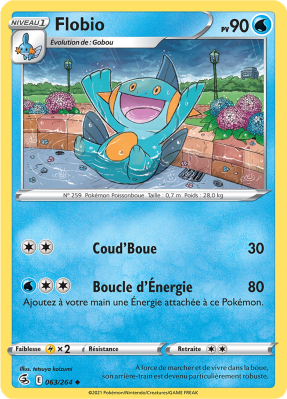 Carte Pokémon Flobio 063/264 Peu commune Poing de Fusion
