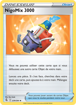 Carte Pokémon NigoMix 3000 229/264 Peu commune Poing de Fusion