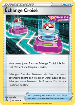 Carte Pokémon Échange Croisé 230/264 Peu commune Poing de Fusion