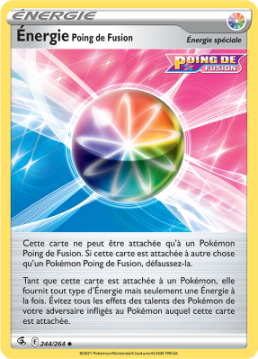 Carte Pokémon Énergie Poing de Fusion 244/264 Peu commune Poing de Fusion