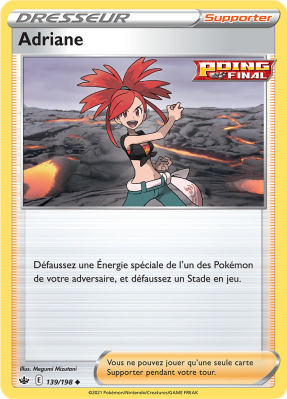 Carte Pokémon Adriane 139/198 Peu commune Règne de Glace