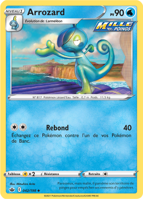 Carte Pokémon Arrozard 042/198 Peu commune Règne de Glace