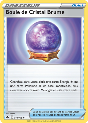 Carte Pokémon Boule de Cristal Brume 140/198 Peu commune Règne de Glace