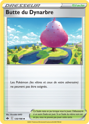 Carte Pokémon Butte du Dynarbre 135/198 Peu commune Règne de Glace