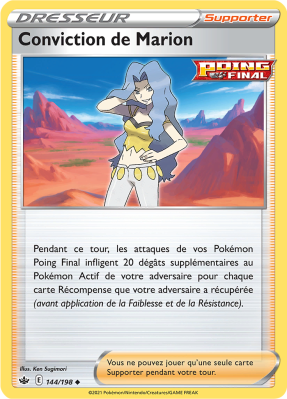 Carte Pokémon Conviction de Marion 144/198 Peu commune Règne de Glace