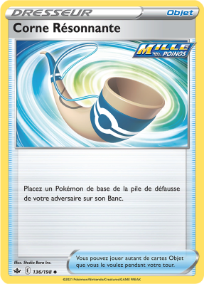 Carte Pokémon Corne Résonnante 136/198 Peu commune Règne de Glace