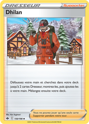 Carte Pokémon Dhilan 150/198 Peu commune Règne de Glace