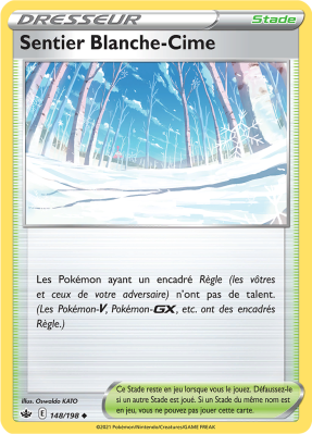 Carte Pokémon Sentier Blanche-Cime 148/198 Peu commune Règne de Glace