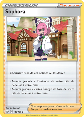 Carte Pokémon Sophora 145/198 Peu commune Règne de Glace
