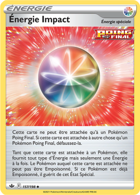 Carte Pokémon Énergie Impact 157/198 Peu commune Règne de Glace