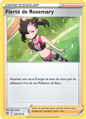 Carte Pokémon Fierté de Rosemary 145/172 Peu commune Stars Étincelantes