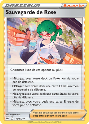 Carte Pokémon Sauvegarde de Rose 148/172 Peu commune Stars Étincelantes