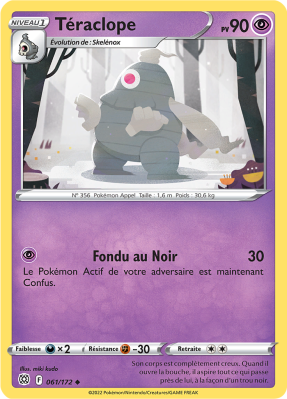 Carte Pokémon Téraclope 061/172 Peu commune Stars Étincelantes