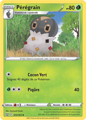 Carte Pokémon Pérégrain 012/163 Peu commune Styles de Combat