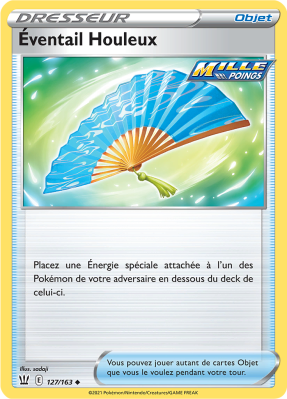 Carte Pokémon Éventail Houleux 127/163 Peu commune Styles de Combat