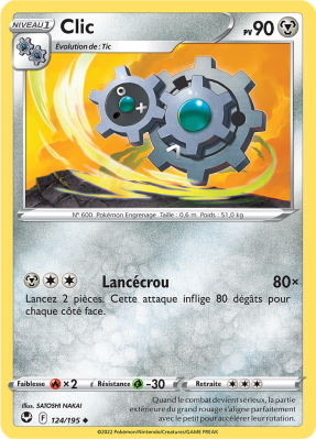 Carte Pokémon Clic 124/195 Peu commune Tempête Argentée