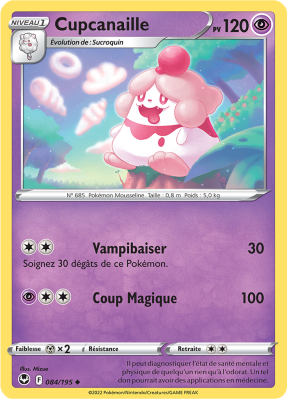 Carte Pokémon Cupcanaille 084/195 Peu commune Tempête Argentée