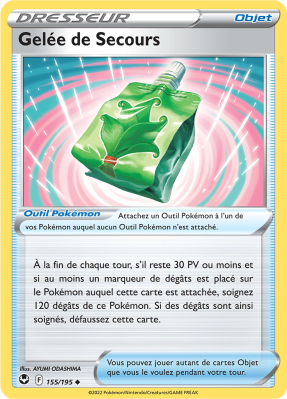 Carte Pokémon Gelée de Secours 155/195 Peu commune Tempête Argentée