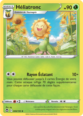Carte Pokémon Héliatronc 006/195 Peu commune Tempête Argentée