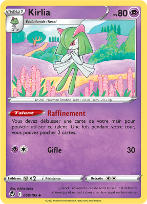 Carte Pokémon Kirlia 068/195 Peu commune Tempête Argentée