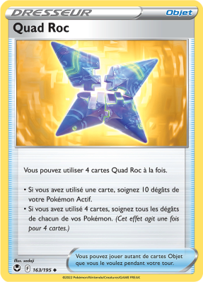 Carte Pokémon Quad Roc 163/195 Peu commune Tempête Argentée