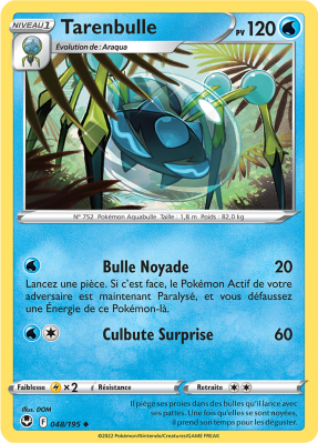 Carte Pokémon Tarenbulle 048/195 Peu commune Tempête Argentée