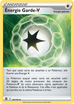 Carte Pokémon Énergie Garde-V 169/195 Peu commune Tempête Argentée