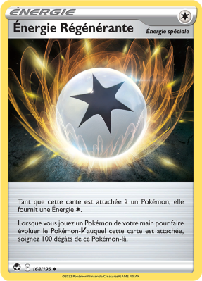 Carte Pokémon Énergie Régénérante 168/195 Peu commune Tempête Argentée
